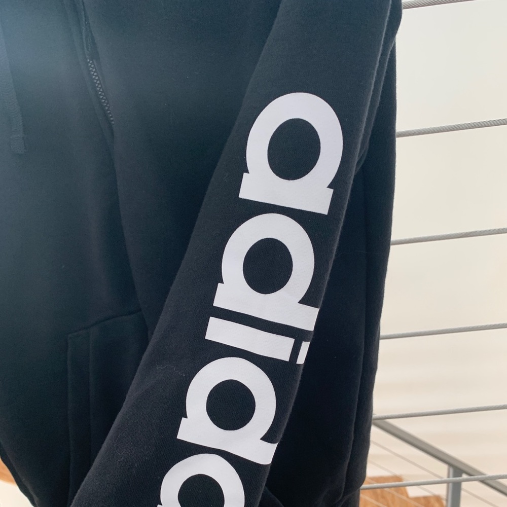 Adidas black zip up